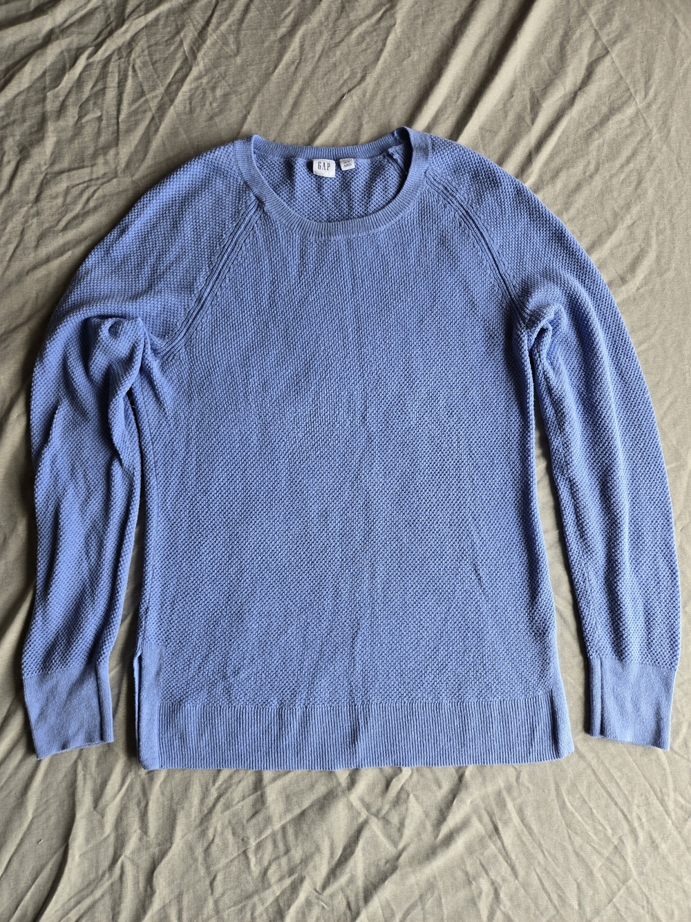 GAP Ladies Periwinkle Crewneck Textured Sweater US XS